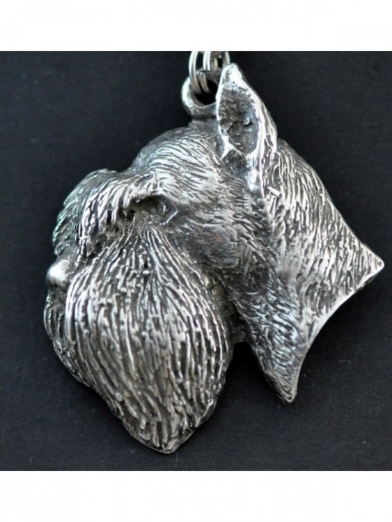 Schnauzer - necklace (silver cord) - 3151