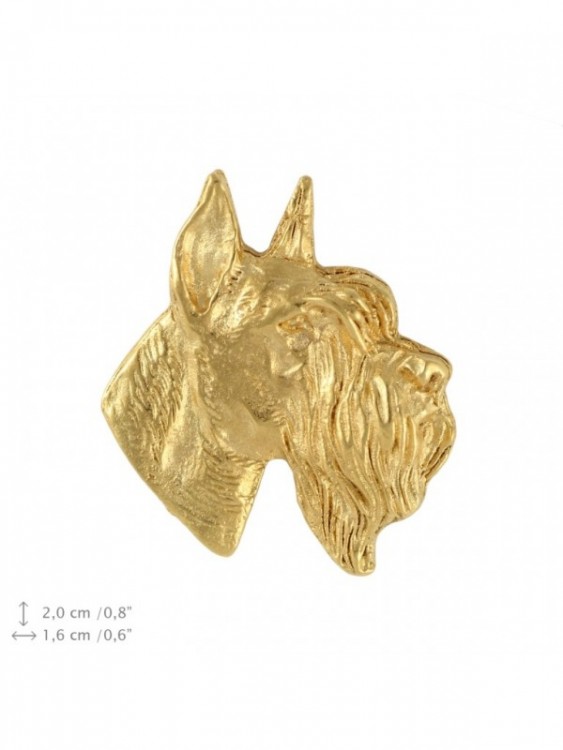 Schnauzer - pin (gold plating) - 2377
