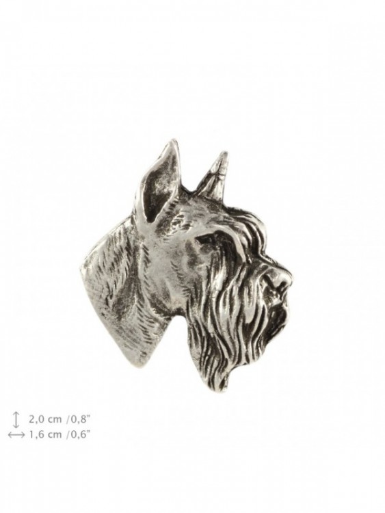 Schnauzer - pin (silver plate) - 2225